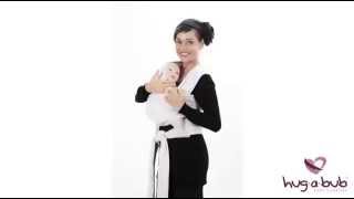 1 of 3 OFFICIAL HUGABUB Instructions 2014 - Basic Front Wrap / NEWBORN