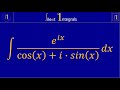 indefinite integral e^ix/cos(x)+i*sin(x) | silent integrals