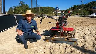 Descompactado Afofador de Areia para Quadra de Vôlei Beach Tenis Futvolei e Pá Niveladora com Motor