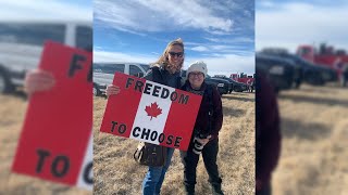 People gather on Montana hi-line to support Freedom Convoy