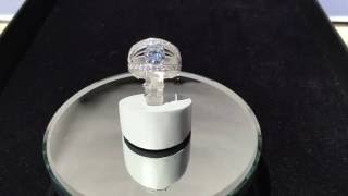 Engagement Ring with a 1.26 ct round brilliant-cut diamond