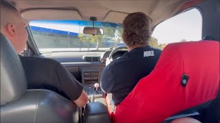 VN LS1 Commodore Big Tip Ins Inside Footage Private Road