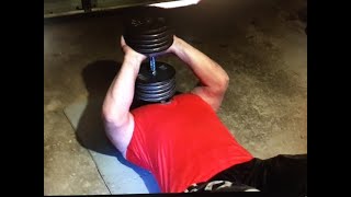 Lifting #Freeweights for Power at Age 65 - #skullcrushers #dumbbells #curls #ferrigno #hulk