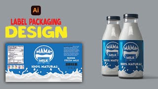 product label design in illustrator/how to create label design in illustrator/product label design