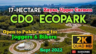 17-hectare CDO Ecopark |Open to public soon for Joggers \u0026 Bikers only | Aerial Shots Sept 2022