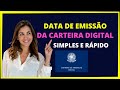 COMO SABER A DATA DE EMISSÃO DA CARTEIRA DE TRABALHO DIGITAL