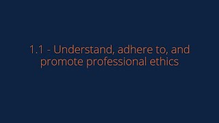 CISSP 2025 1.1 Understand, adhere to, and promote professional ethics