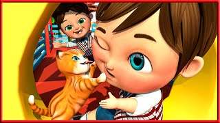 Lilly & Baby Kitten's & Trapped in Big Tree | Banana Kids Songs & Nursery Rhymes | Best Children's