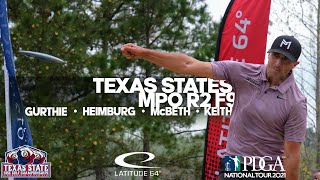 2021 Texas State Disc Golf Championship | RD2 F9 | Heimburg, McBeth, Gurthie, Keith