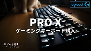 【Logicool G PRO X 】大人気のゲーミングキーボードを購入してみた / 心地よい打鍵感だけど青軸はちょい微妙かも