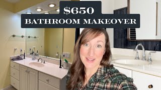 DIY Small Bathroom Makeover on a Budget | BEFORE AND AFTER!