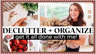 ✨DECLUTTER, ORGANIZE, COOK WITH ME! +a very special chat 🌺 | GET IT ALL DONE | Messy To Minimal Mom