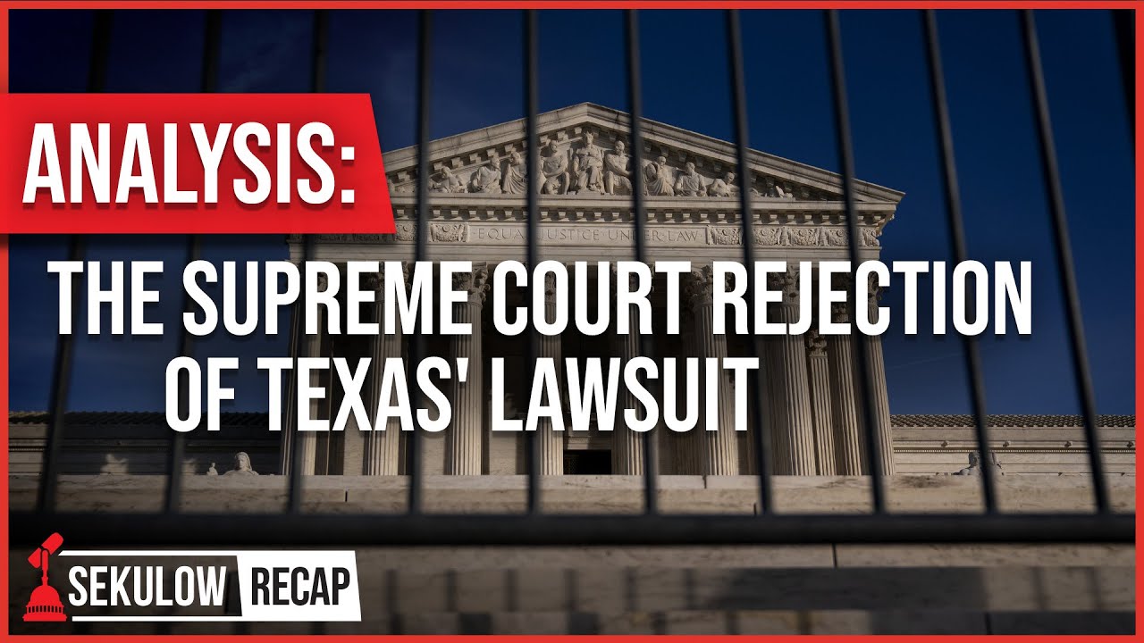 Analysis: The Supreme Court Rejection Of Texas' Lawsuit - YouTube