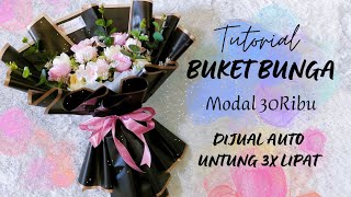 DIY BUKET BUNGA ARTIFICIAL LOW BUDGET MODAL 30RIBU MUDAH UNTUK PEMULA