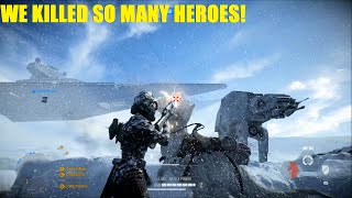 We killed so many HEROES!😂 Iden is the QUEEN of PTFOing! | Star Wars Battlefront 2