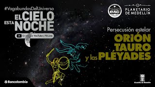 Persecusión estelar, Orión, Tauro y Las Pléyades | El cielo esta noche | Planetario de Medellín