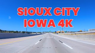 4K Highway Driving Tour | Interstate 29 throughout | Sioux City, Iowa, USA | Road Trip
