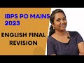 FINAL SESSION | IBPS PO MAINS  | ENGLISH | REENA