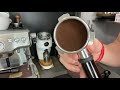 how to set the depth of crema all in one tool breville barista express