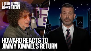 Howard Stern Reacts to Jimmy Kimmel’s Return to Late-Night