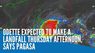 Odette expected to make a landfall Thursday afternoon, says Pagasa