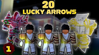 [YBA] Using *20 LUCKY ARROWS* for the CHRISTMAS UPDATE - My Shiny Adventure Ep.1