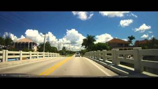 Driving around wealthy Marco Island, Florida