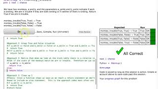 Codingbat - monkey_trouble (Python)
