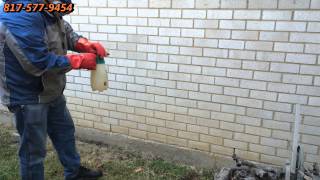 Cleaning Red Clay Stains from Bricks Dallas Fort Worth TX DFW