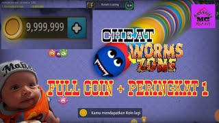 CHEAT WORMS ZONE game cacing (peringkat 1 bobot 10jt & coin 9jt) Game Guardian