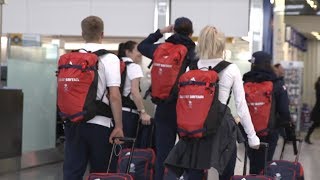 First Members Of Team GB Leave For The Winter Olympics- PyeongChang 2018 Olympics