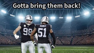 5 Defensive players the Raiders absolutely have to have back in 2025