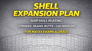 Shell Expansion Plan | Ship Hull Plating | Strakes, Seams, Butts & CAD Modeling