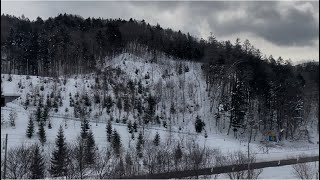 雪山を駆け抜ける！【特急おおぞら５号進行方向右側車窓側面展望（前編）】札幌→〜→帯広駅間にて（4005D・キハ261系ST-1202編成のキハ260-1202にて2025.2.9.11:44~に収録）