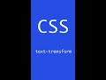 #30 text-transform | CSS | Frontend | Take it easy #shorts