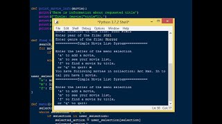 Simple Movie List System using Python