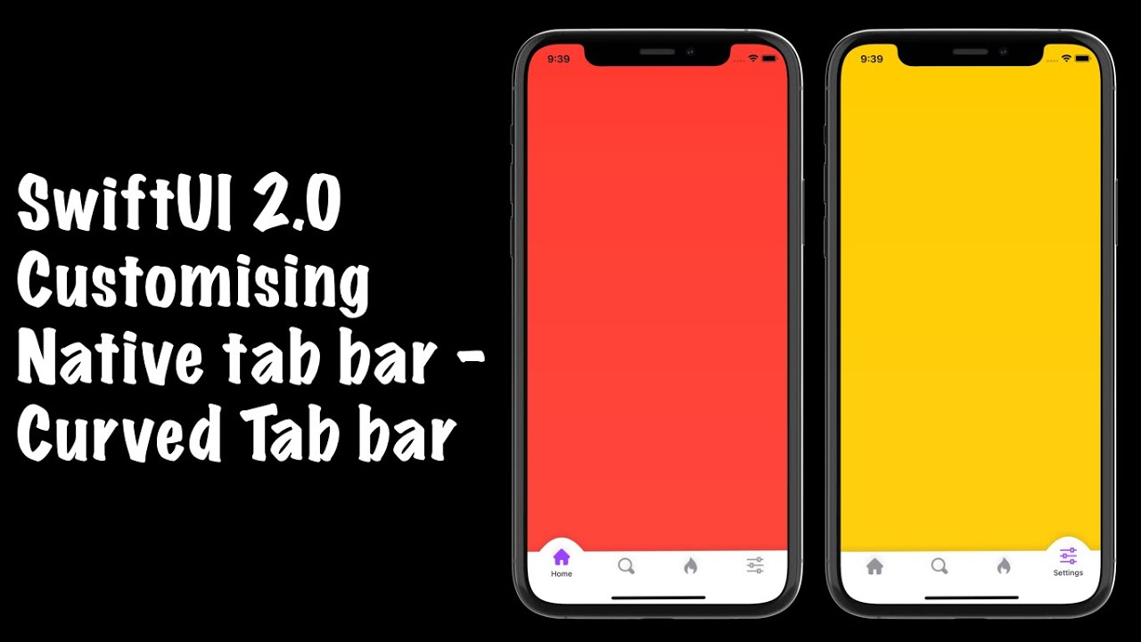 SwiftUI Curved Tabbar - SwiftUI Customising Native Tabbar