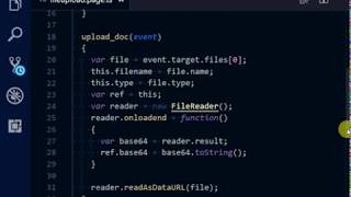 Getting file details in ionic 5 web app.