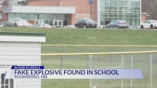 Fake Explosive Found In School