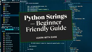 Python String Basics | Beginner-Friendly Python Tutorial | Lesson 3 B