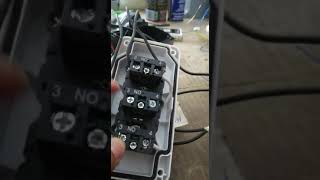 Instalación de botonera básica ARRIBA-STOP-ABAJO en motor corredizo AMP 600