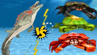 THE NEW ZAMAHARIBU SHARK VS ALL GAINT CRABS BOSS - Hungry Shark Evolution