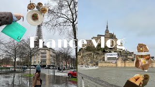 [フランス vlog②] 念願のモン・サン・ミシェル！雨の日のパリお散歩🇫🇷