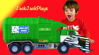 Garbage Truck Videos for Children: Tonka Front Loading Garbage Truck UNBOXING + PLAY