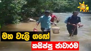 මහ වැලි ගඟේ කසිප්පු ජාවාරම - Hiru News