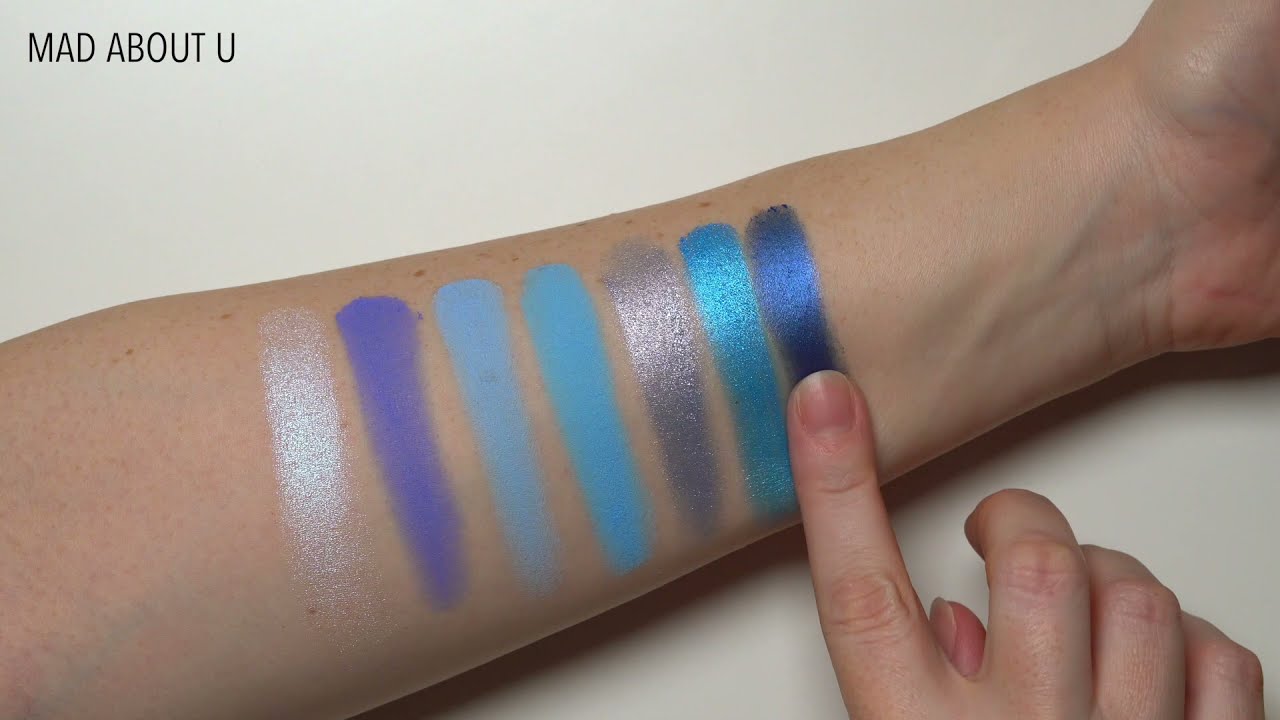 Colourpop Blue Moon Palette Swatches - YouTube