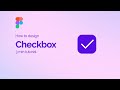 How to design checkbox in Figma