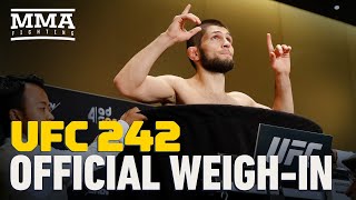 UFC 242 Official Weigh-In Highlights - MMA Fighting
