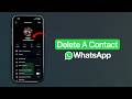 How to Delete a Contact on WhatsApp?