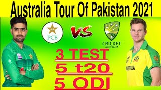 Australia tour of Pakistan 2021 / 100%confirm news || Ali sports room |